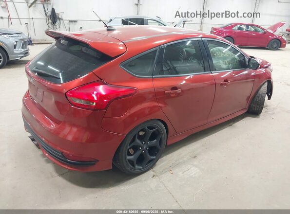 1FADP3L99JL247287 2018 FORD FOCUS ST Оранжевый Задняя правая четверть