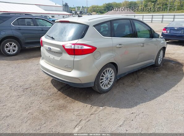 1FADP5BU3GL105222 2016 FORD C-MAX HYBRID Желто-коричневый Задняя правая четверть