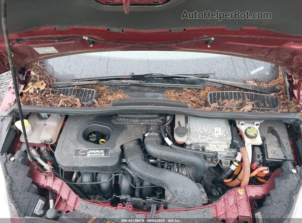 1FADP5CU6GL120165 2016 FORD C-MAX ENERGI Maroon Rear view