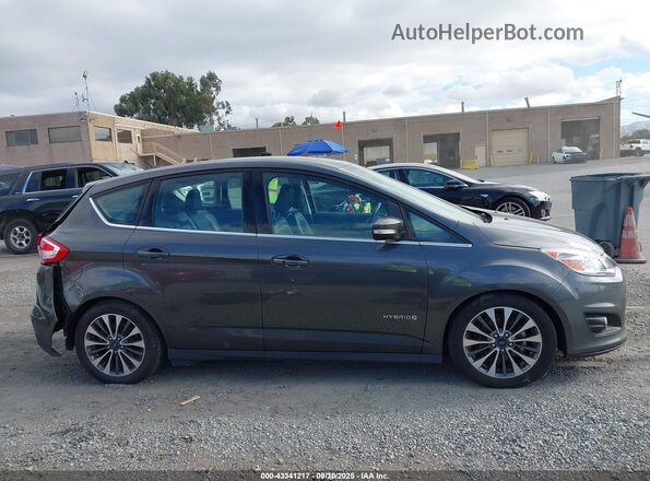 1FADP5DU3JL101529 2018 FORD C-MAX HYBRID Gray Widok wnętrza z tyłu