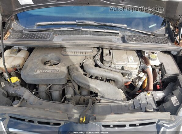 1FADP5DU3JL101529 2018 FORD C-MAX HYBRID Gray Widok z tyłu