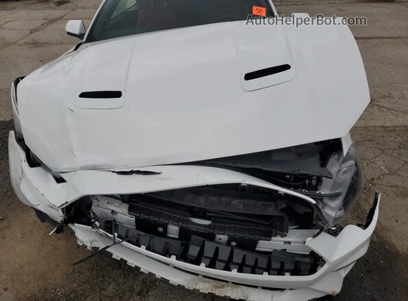 1FATP8UH1K5201330 2019 FORD MUSTANG White Widok wnętrza z tyłu