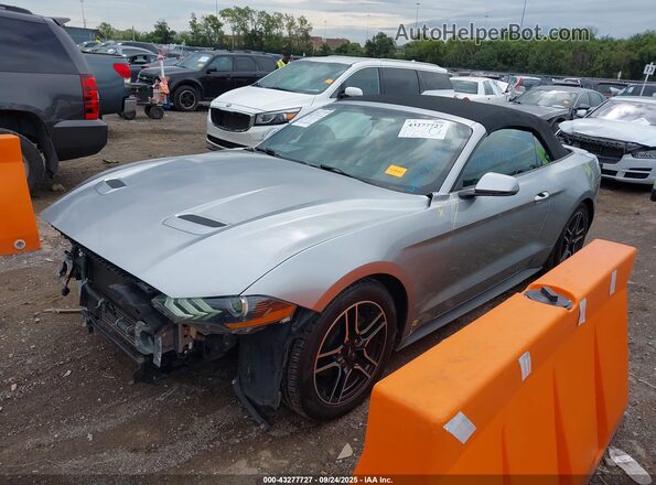 1FATP8UH3L5113591 2020 FORD MUSTANG Silver Առջևի ձախ երեք քառորդ տեսարան