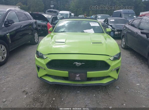 1FATP8UH4L5125734 2020 FORD MUSTANG Green Widok zestawu wskaźników