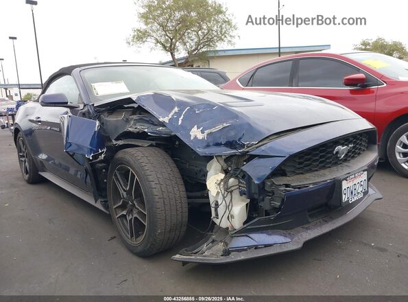 1FATP8UH5L5125449 2020 FORD MUSTANG Blue წინა ხედი