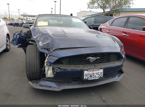 1FATP8UH5L5125449 2020 FORD MUSTANG Blue ხელსაწყოთა პანელის ხედი