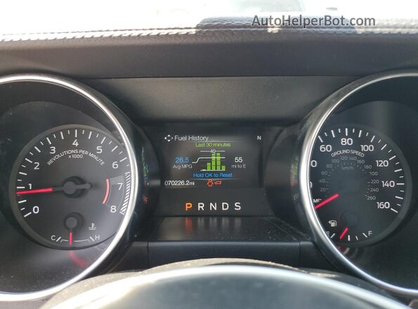 1FATP8UH7M5108122 2021 FORD MUSTANG White Вид щитка приладів