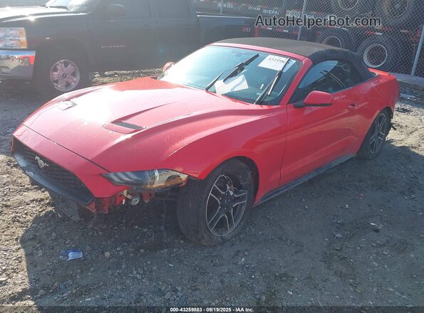 1FATP8UHXL5125656 2020 FORD MUSTANG Red Vista tres cuartos delantera izquierda