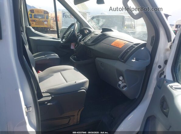 1FDBF8ZM8KKA87029 2019 FORD TRANSIT-350 White Widok wnętrza z przodu
