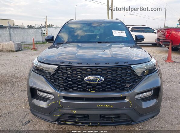 1FM5K7GC8NGC44790 2022 FORD FORD EXPLORER Gray Widok wnętrza z tyłu