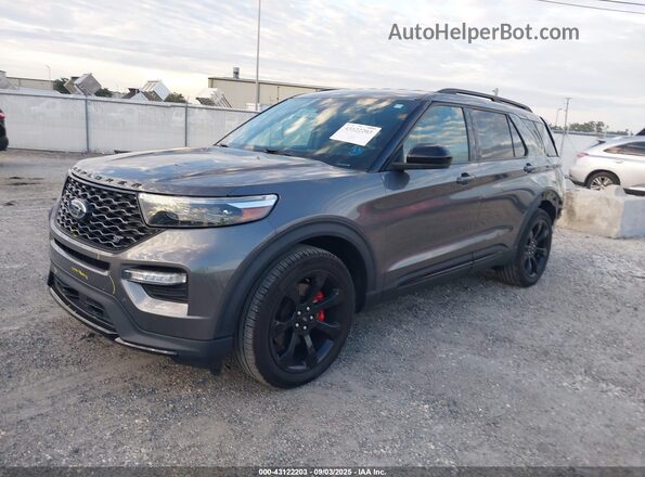 1FM5K7GC8NGC44790 2022 FORD FORD EXPLORER Gray Przód lewy