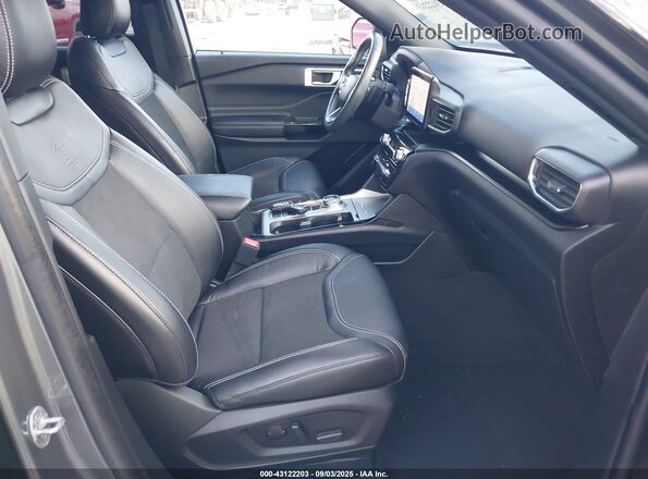1FM5K7GC8NGC44790 2022 FORD FORD EXPLORER Gray Widok wnętrza z przodu