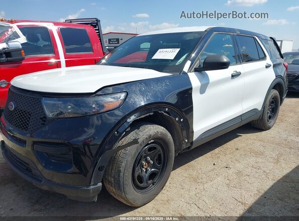 1FM5K8AB1NGC06405 2022 FORD POLICE INTERCEPTOR Black Առջևի ձախ երեք քառորդ տեսարան