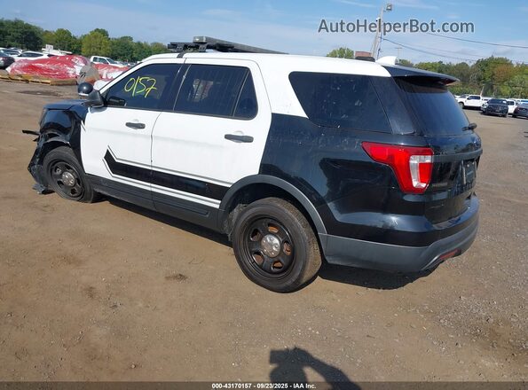 1FM5K8AR0HGC34438 2017 FORD POLICE INTERCEPTOR Black Trasero izquierdo