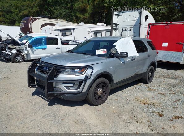 1FM5K8AR1HGD25962 2017 FORD POLICE INTERCEPTOR Gray წინა მარცხენა ხედი სამი მეოთხედიდან