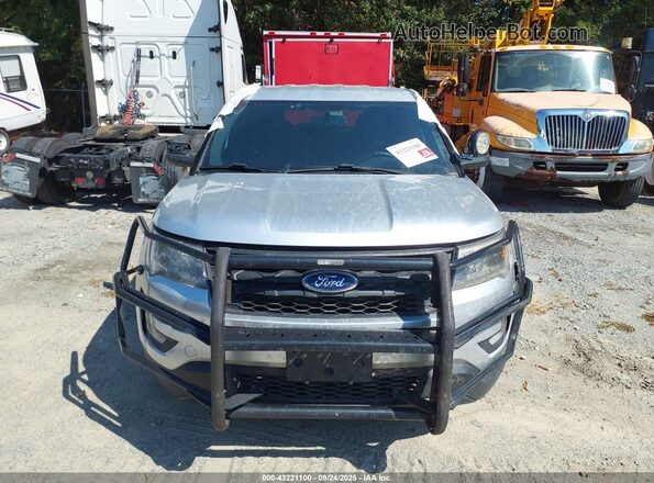 1FM5K8AR1HGD25962 2017 FORD POLICE INTERCEPTOR Gray ხელსაწყოთა პანელის ხედი