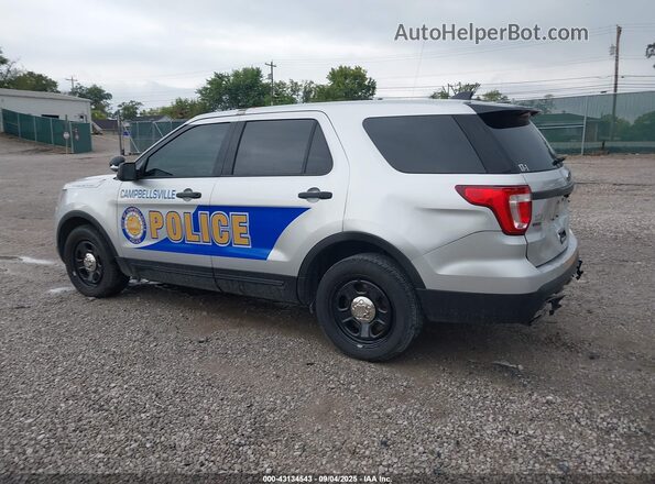 1FM5K8AR2HGD92408 2017 FORD POLICE INTERCEPTOR Серебряный Задняя левая четверть