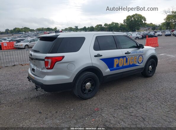 1FM5K8AR2HGD92408 2017 FORD POLICE INTERCEPTOR Серебряный Задняя правая четверть