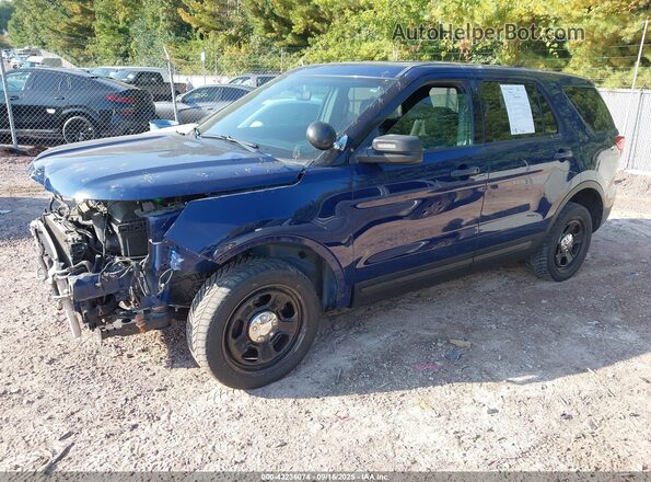 1FM5K8AR2KGA79057 2019 FORD POLICE INTERCEPTOR Blue Vista tres cuartos delantera izquierda