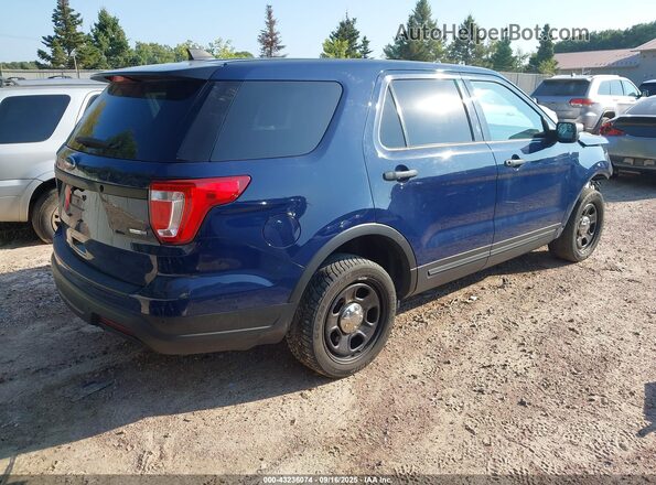 1FM5K8AR2KGA79057 2019 FORD POLICE INTERCEPTOR Blue Trasero derecho