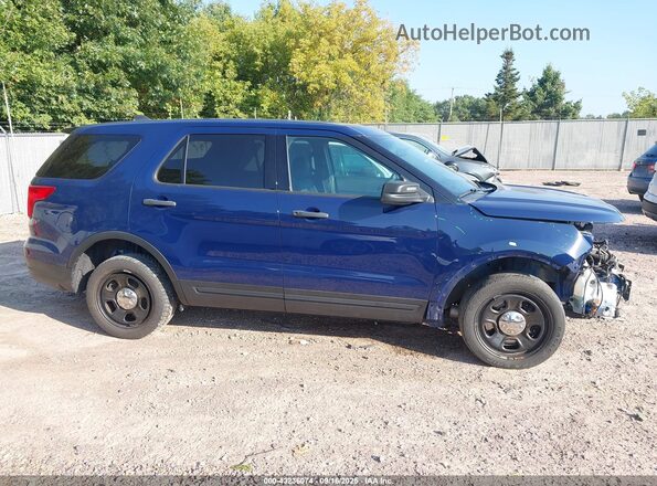 1FM5K8AR2KGA79057 2019 FORD POLICE INTERCEPTOR Blue Vista interior de 360 grados