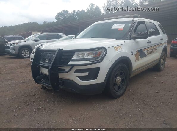 1FM5K8AR3KGA22611 2019 FORD POLICE INTERCEPTOR White Առջևի ձախ երեք քառորդ տեսարան