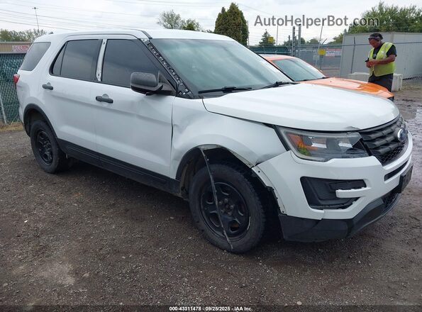 1FM5K8AR8GGD35371 2016 FORD POLICE INTERCEPTOR White Vista frontal