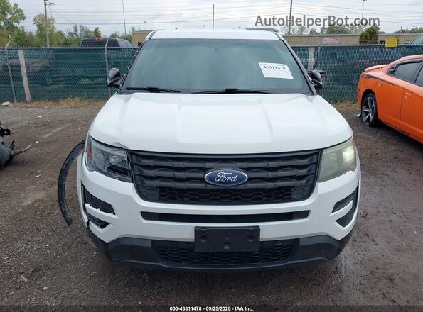 1FM5K8AR8GGD35371 2016 FORD POLICE INTERCEPTOR White Vista del cuadro de instrumentos