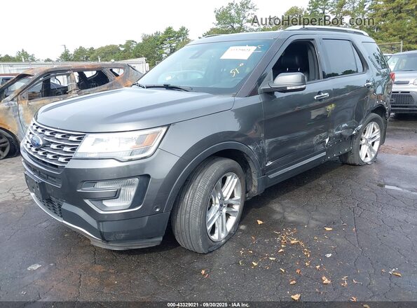 1FM5K8F80HGE07827 2017 FORD FORD EXPLORER Black წინა მარცხენა ხედი სამი მეოთხედიდან