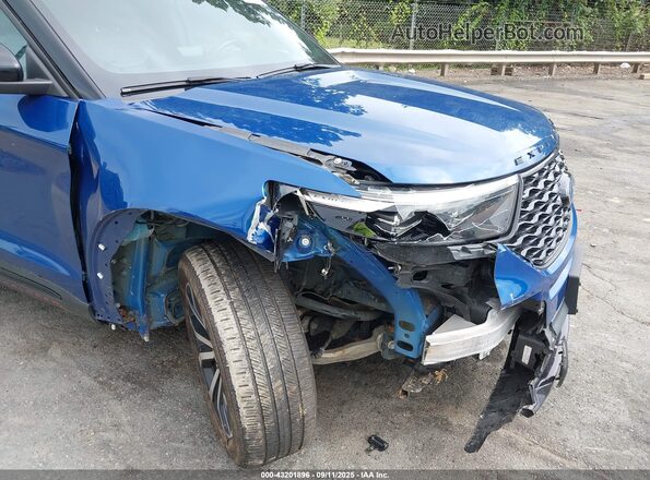 1FM5K8GC3MGA53699 2021 FORD FORD EXPLORER Синий Вид спереди