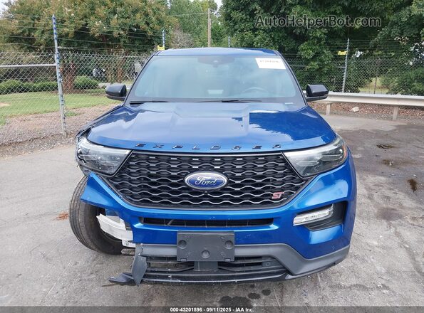 1FM5K8GC3MGA53699 2021 FORD FORD EXPLORER Синий Вид щитка приборов