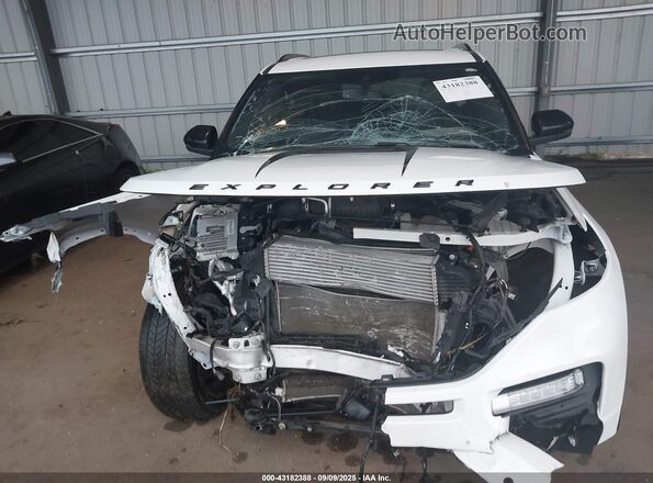 1FM5K8GC8LGC29421 2020 FORD FORD EXPLORER White ხელსაწყოთა პანელის ხედი