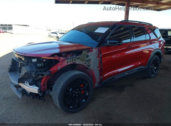 1FM5K8GC8NGA12096 2022 FORD FORD EXPLORER Red Front left