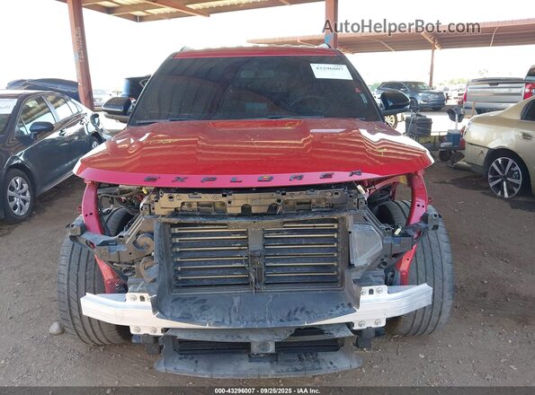 1FM5K8GC8NGA12096 2022 FORD FORD EXPLORER Red Front view