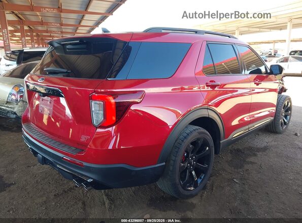 1FM5K8GC8NGA12096 2022 FORD FORD EXPLORER Red Rear right