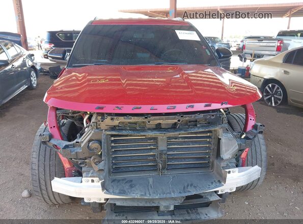 1FM5K8GC8NGA12096 2022 FORD FORD EXPLORER Red Rear interior view