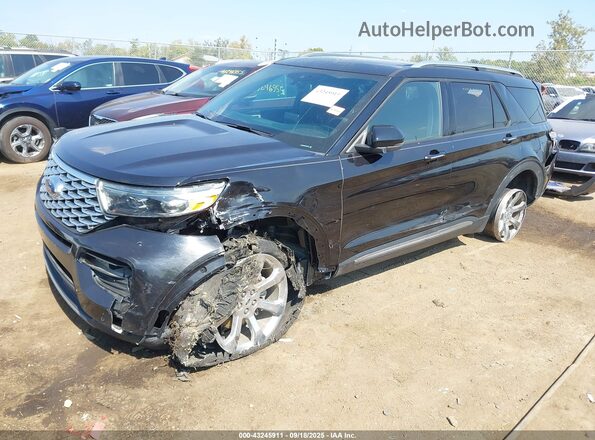 1FM5K8HC4LGA51831 2020 FORD FORD EXPLORER Black წინა მარცხენა ხედი სამი მეოთხედიდან