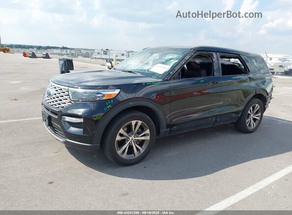 1FM5K8HC6LGA80540 2020 FORD FORD EXPLORER Black წინა მარცხენა ხედი სამი მეოთხედიდან