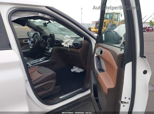 1FM5K8LC4MGC48958 2021 FORD FORD EXPLORER White Vista interior delantera