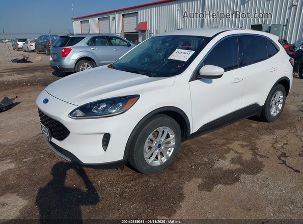 1FMCU0G62LUB98231 2020 FORD ESCAPE White Առջևի ձախ երեք քառորդ տեսարան
