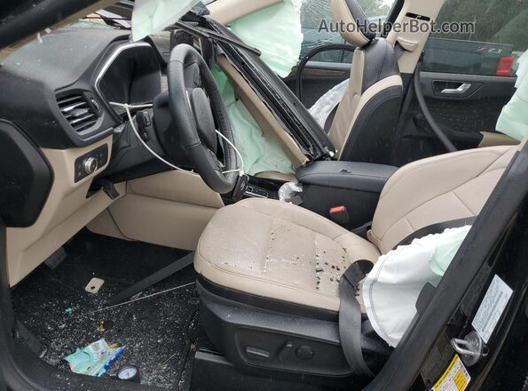 1FMCU9DZ1LUA95398 2020 FORD ESCAPE Black Widok wnętrza z przodu