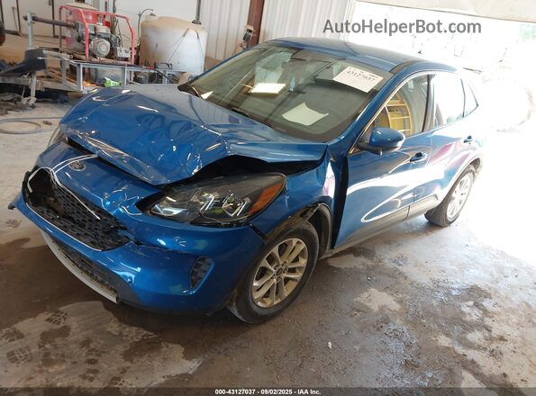 1FMCU9G61LUA52164 2020 FORD ESCAPE Blue Առջևի ձախ երեք քառորդ տեսարան