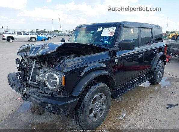 1FMDE5BH6NLB55091 2022 FORD BRONCO Черный Передняя левая четверть