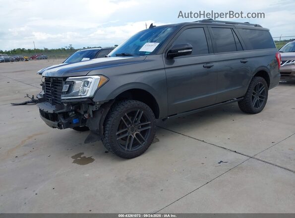 1FMJK1HT6MEA32992 2021 FORD EXPEDITION Gray წინა მარცხენა ხედი სამი მეოთხედიდან