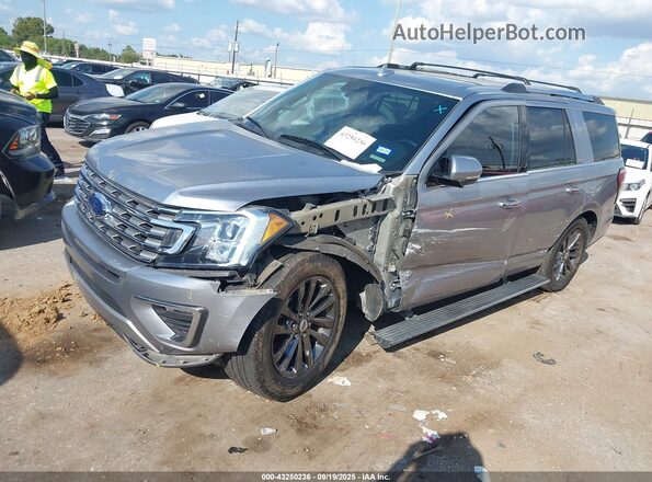 1FMJU1KT0MEA56014 2021 FORD EXPEDITION Silver Առջևի ձախ երեք քառորդ տեսարան
