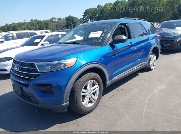1FMSK7DH1LGA10068 2020 FORD FORD EXPLORER Blue Vista tres cuartos delantera izquierda