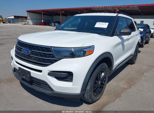 1FMSK7DH1LGC02526 2020 FORD FORD EXPLORER White წინა მარცხენა ხედი სამი მეოთხედიდან