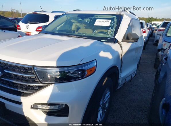 1FMSK7DH2LGB20983 2020 FORD FORD EXPLORER White Vista tres cuartos delantera izquierda