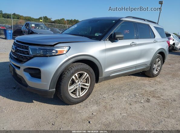 1FMSK7DH3LGC89698 2020 FORD FORD EXPLORER Silver წინა მარცხენა ხედი სამი მეოთხედიდან