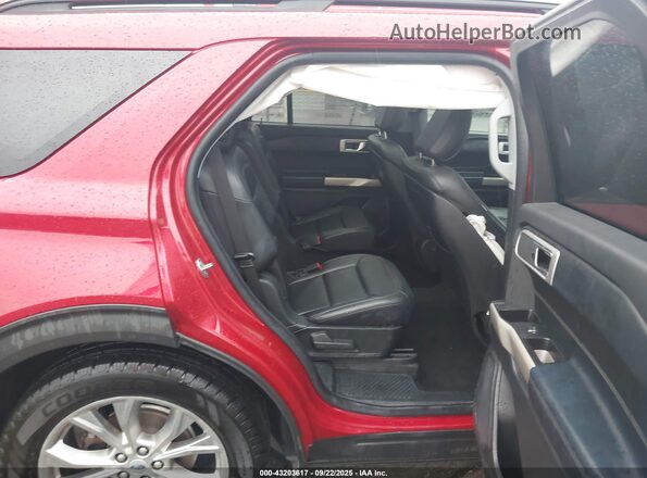 1FMSK7DH9LGC86238 2020 FORD FORD EXPLORER Red Vista de la etiqueta del VIN